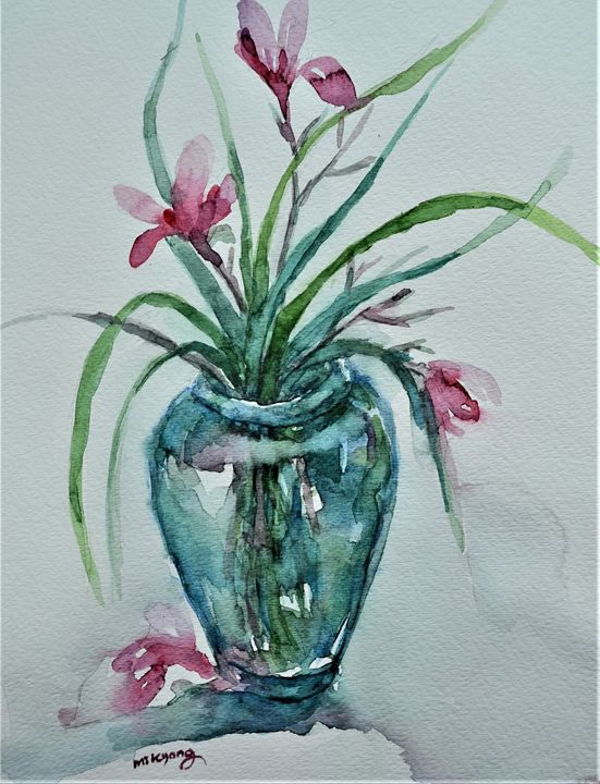 Flowers in Vase - Artmiki