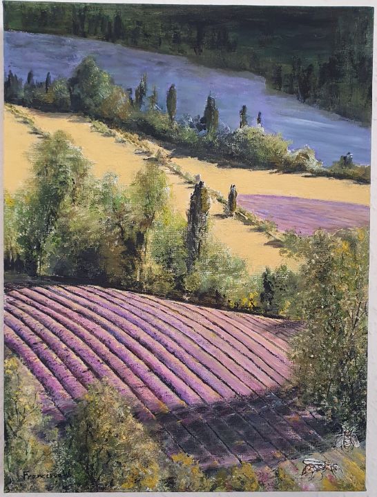 Bees and Lavender - Francesca View