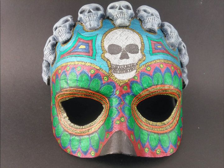 Halloween party paper mache mask - ivyartfactory - Crafts & Other Art,  Masks - ArtPal