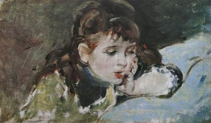 Little girl reading  Nina Francais - Master style
