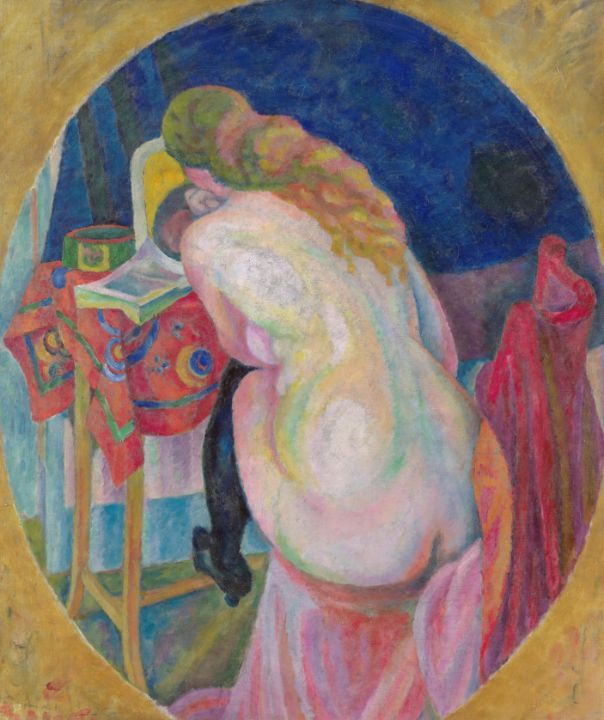 Robert Delaunay French Nude woman re - Master style