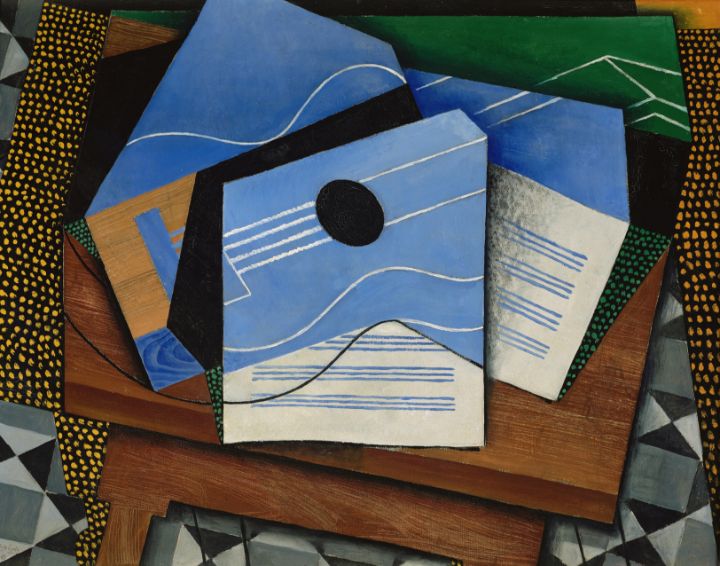 Juan Gris Spanish Guitar on a table - Master style