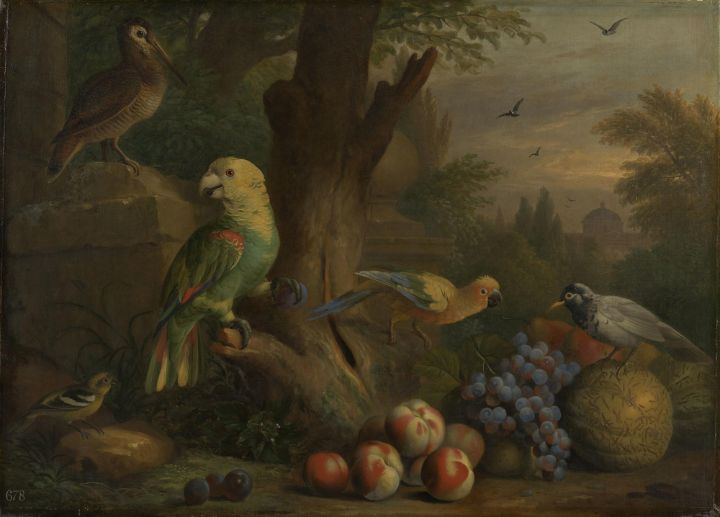 Birds and Fruit in a Landscape - Master style