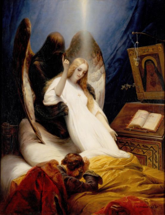 Horace Vernet French Angel of the De - Master style