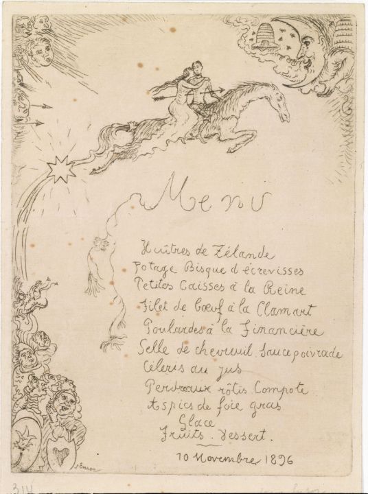 Menu for Ernest Rousseau - Master style