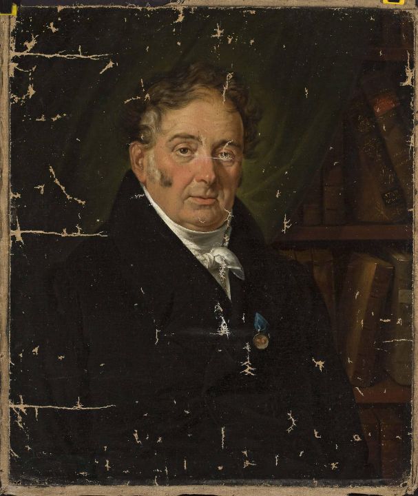 Portrait of a man with a medal - Master style