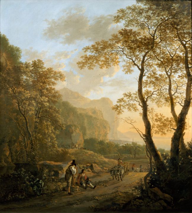 Landscape with Resting Travellers an - Master style