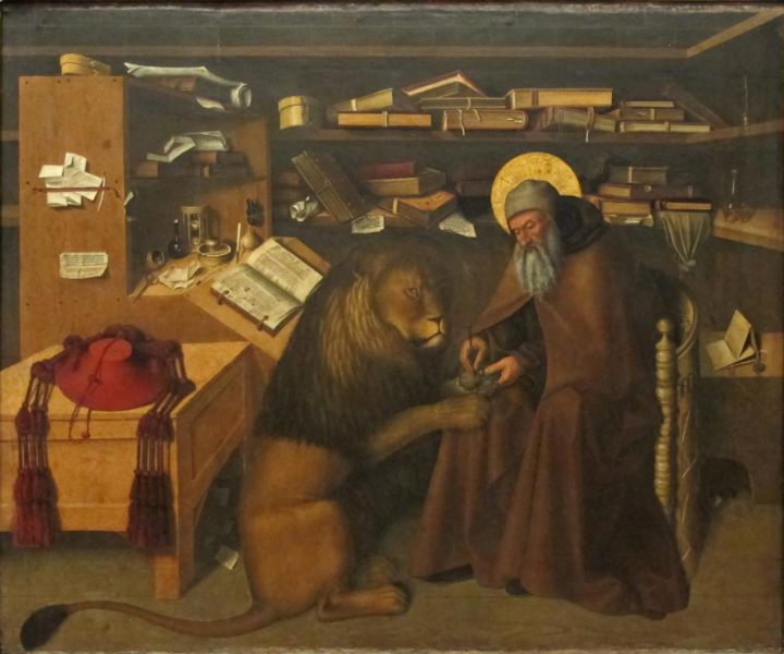 Der hl  Hieronymus im Gehaus  Saint - Master style
