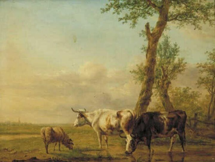 Landschap met koeien - Master style