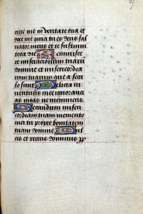 Folio 057r from the Book of Hours of - Master style