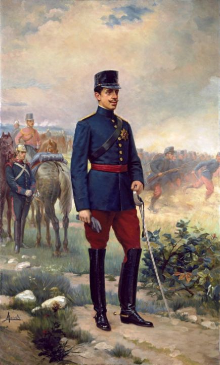 Alfonso X II I con uniforme de campa - Master style