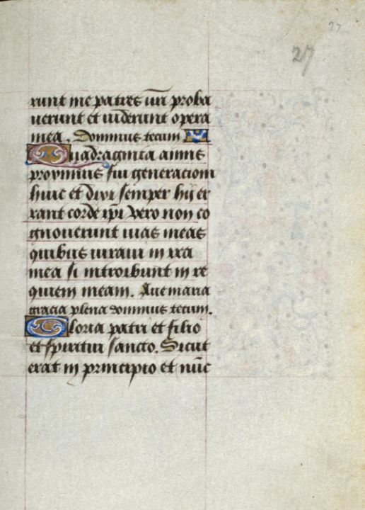 Folio 027r from the Book of Hours of - Master style