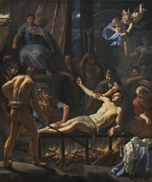 The Martyrdom of Saint Lawrence - Master style