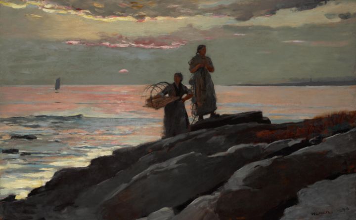 Winslow Homer American Saco Bay - Master style