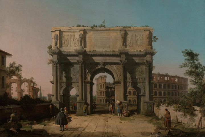 Canaletto Italian   View of the Arch - Master style