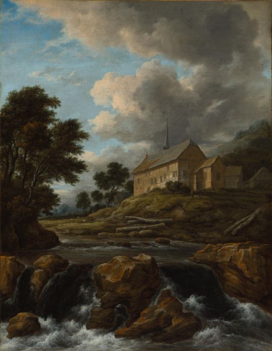 Jacob van Ruisdael Dutch Landscape w - Master style