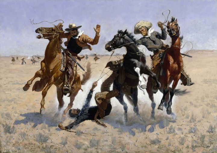 Frederic Remington American   Aiding - Master style