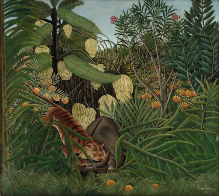 Henri Rousseau French Fight between - Master style