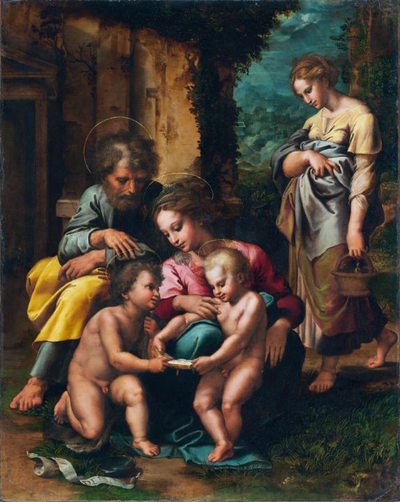 Giulio Romano Italian The Holy Famil - Master style
