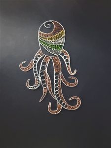Octopus wire sculpture