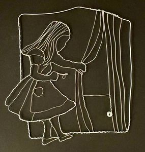 Alice in Wonderland wire art