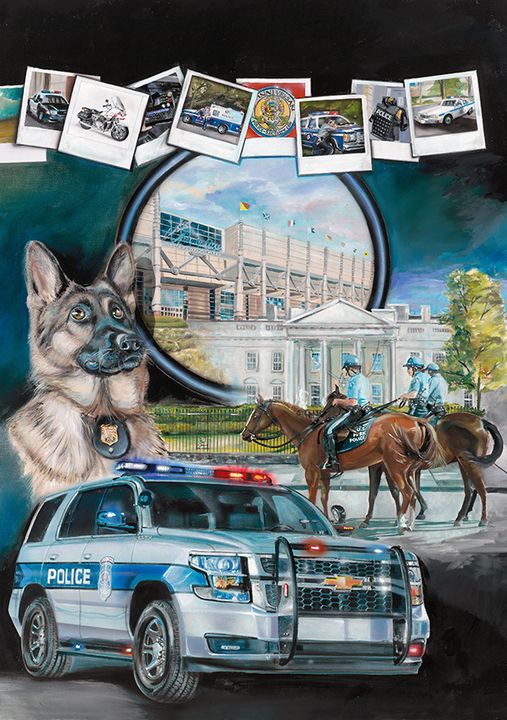 DC on patrol - John Kiernan - Paintings & Prints, People & Figures ...