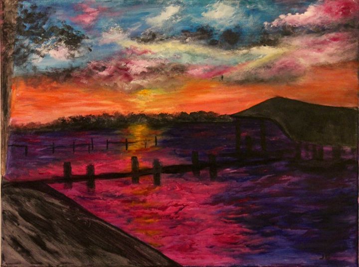 The summer boathouse - Art by Joanna DeRitis - Paintings & Prints ...