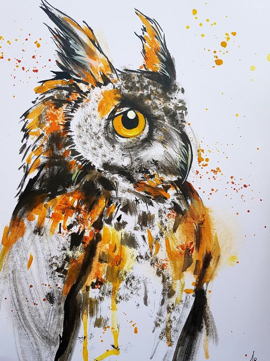 Great horned Owl - Sammyjo Artwork