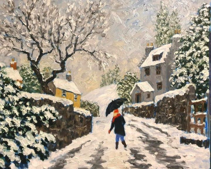 walking in the snow - colin ross jack