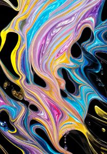 Abstract Liquid Rainbow
