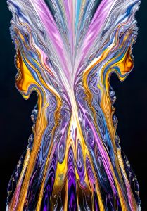 Liquid Purple and Gold