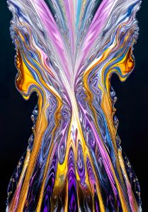 Liquid Purple and Gold - Amazing Art