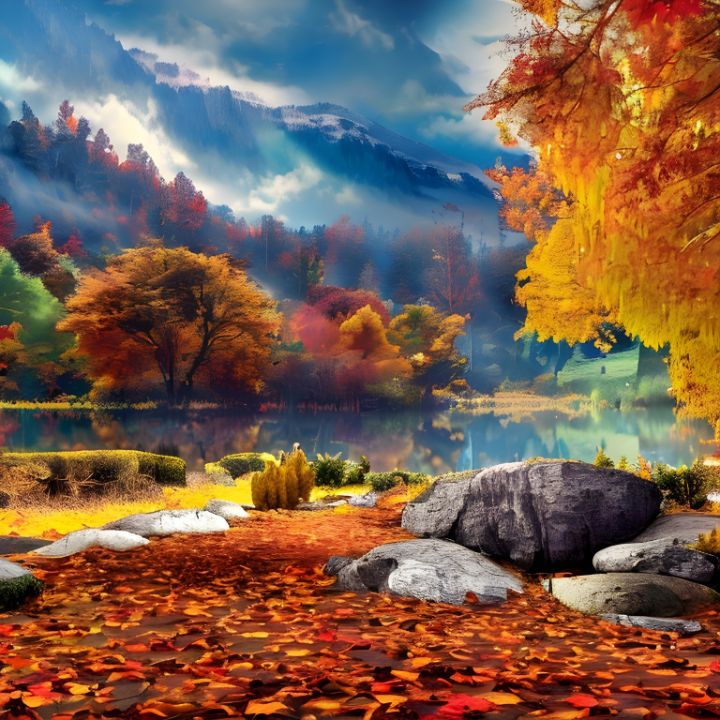 The Reds, Greens, and Golds of Autum - Amazing Art - Digital Art ...