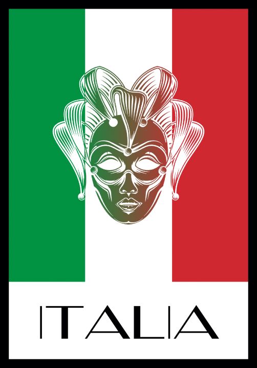 Italy Flag Mask Italy Flag Mask