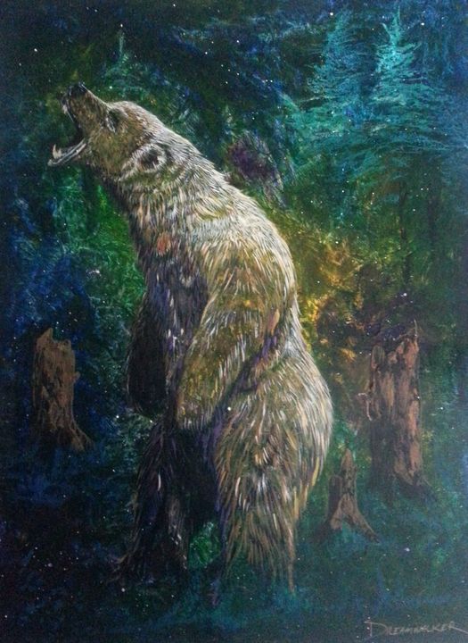 Makwa's Song - Bradly Dreamwalker MacDonald - Paintings & Prints ...