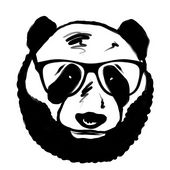 Bearded Panda - Drawings & Illustration, Paintings & Prints, Digital Art