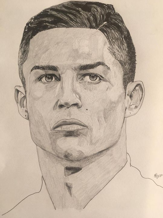 Custom For Sale, Cristiano Ronaldo on Paper A4 100% pencil drawing Art  Commission | Sketchmob