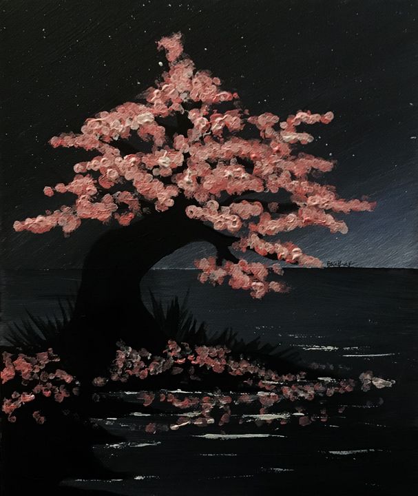 Blossoms in the Night - EmiAhmed Art