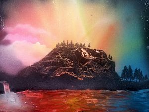 Brilliant Lake Sunset