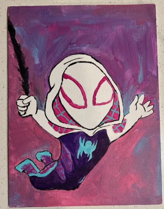Spider Ghost Mini Canvas Original