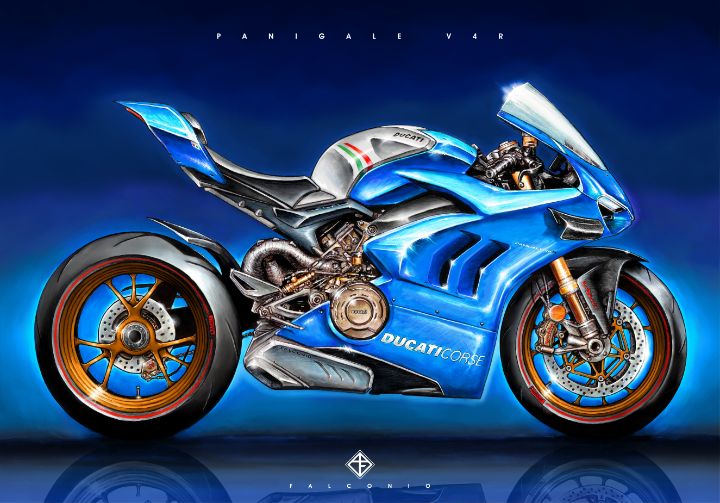 Ducati Panigale V4R (1-5-C-gr) - Angelo Falconio Art