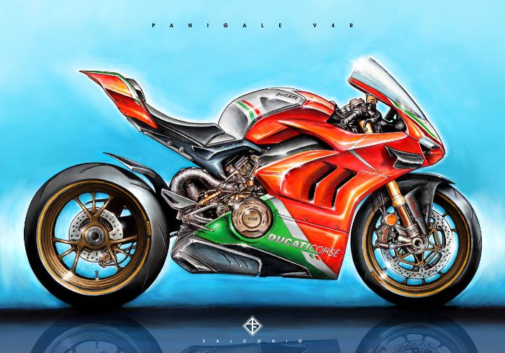 Ducati Panigale V4R (1-1-B-myt) - Angelo Falconio Art