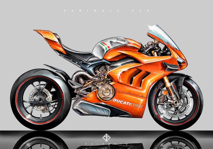 Ducati Panigale V4R (1-7-Z-br) C - Angelo Falconio Art
