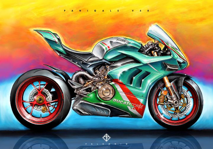 Ducati Panigale V4R (1-4-A-rrt) - Angelo Falconio Art