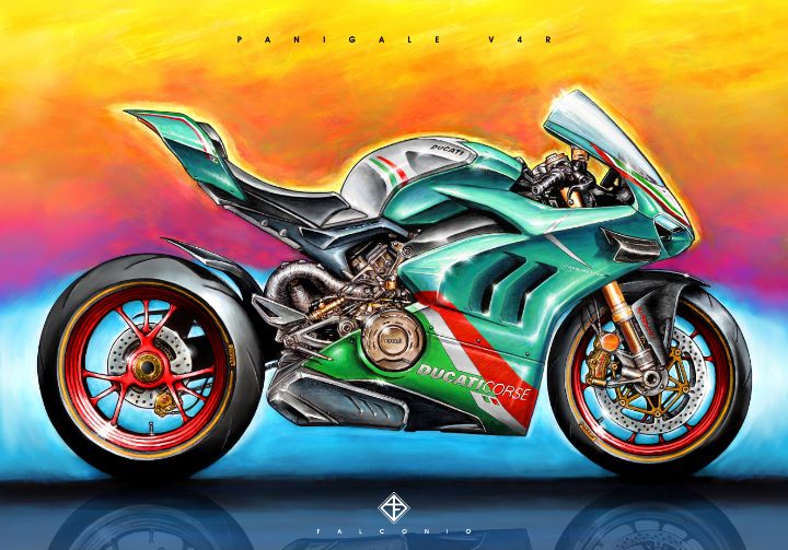 Ducati Panigale V4R (1-4-A-ryt) - Angelo Falconio Art