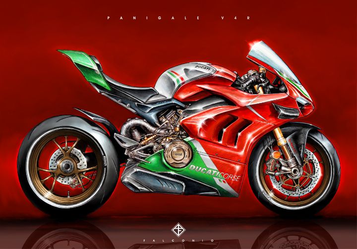 Ducati Panigale V4R (1-2-D-mwt) - Angelo Falconio Art