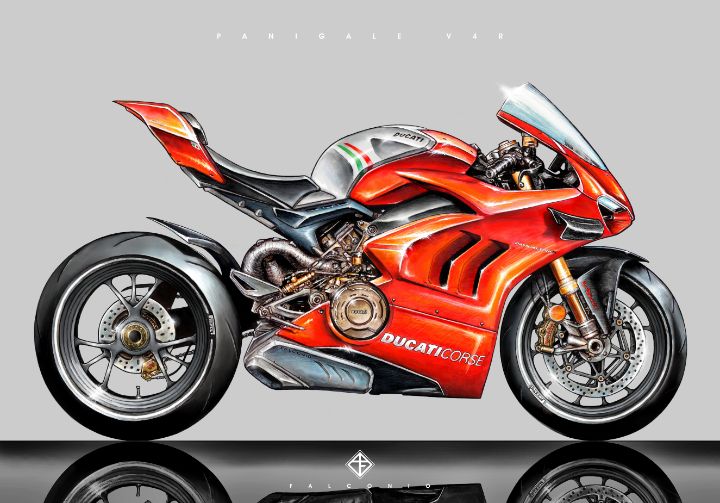 Ducati Panigale V4R (1-1-Z-sw) - Angelo Falconio Art
