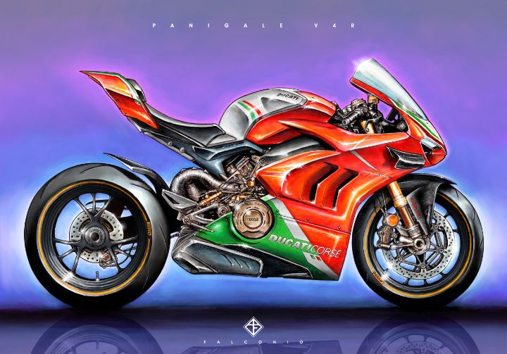 Ducati Panigale V4R (1-1-E-byt) - Angelo Falconio Art