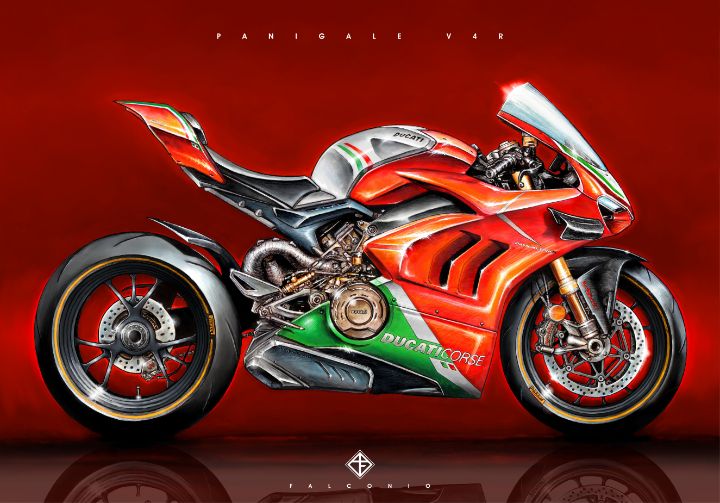 Ducati Panigale V4R (1-1-D-byt) - Angelo Falconio Art