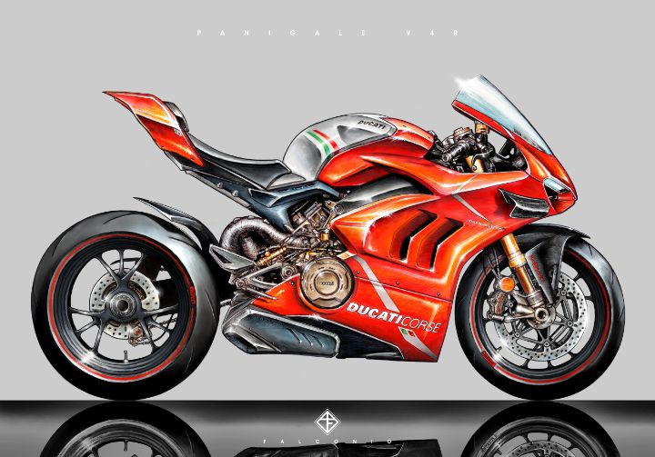 Ducati Panigale V4R (1-1-Z-brs) - Angelo Falconio Art